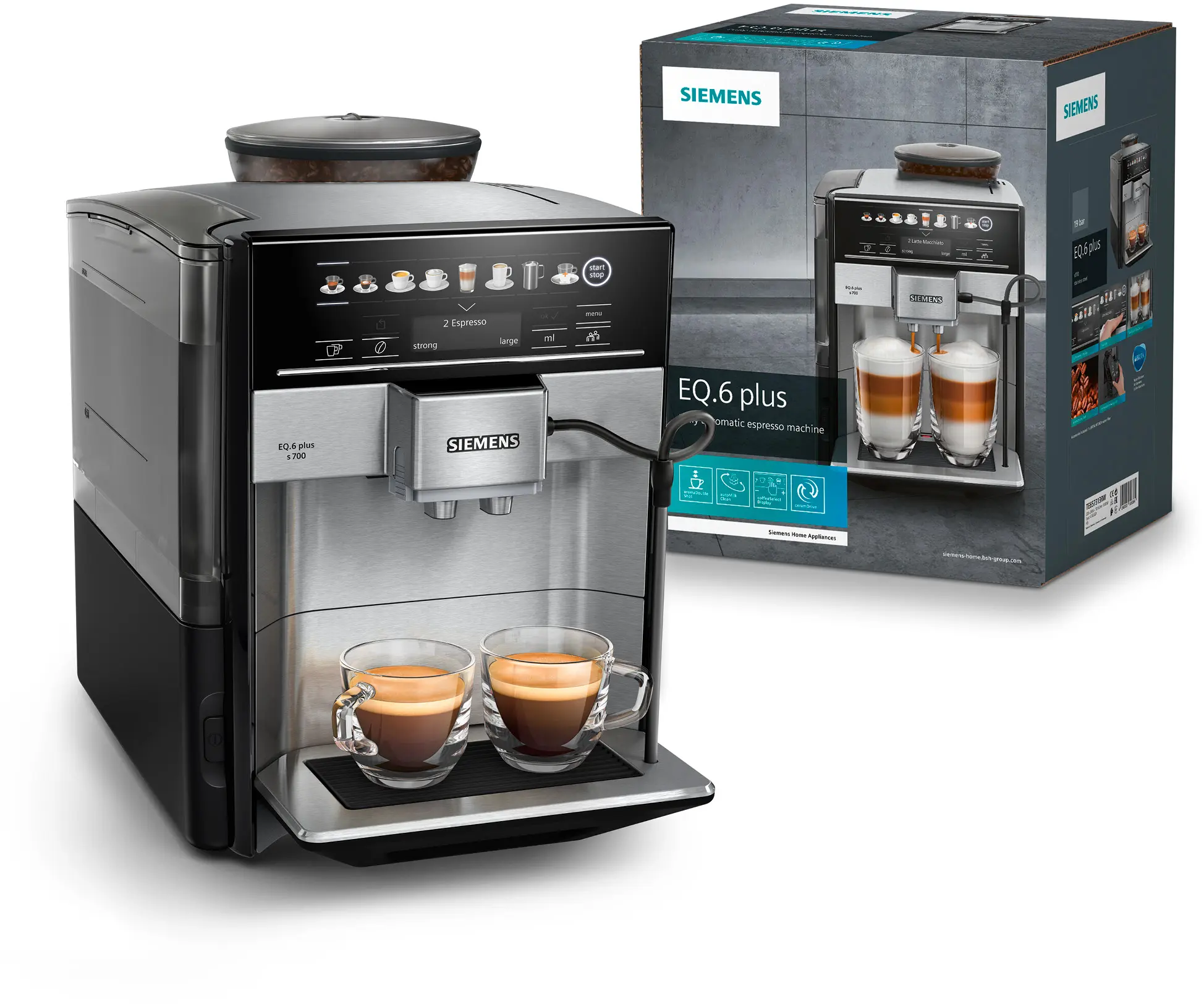 Kaffeevollautomat EQ6 plus s700 Edelstahl