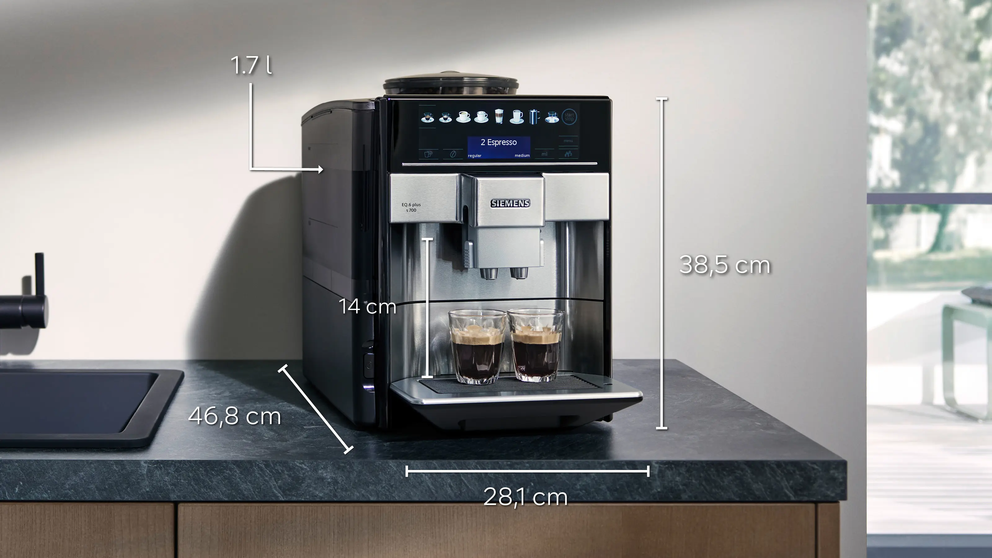 Kaffeevollautomat EQ6 plus s700 Edelstahl