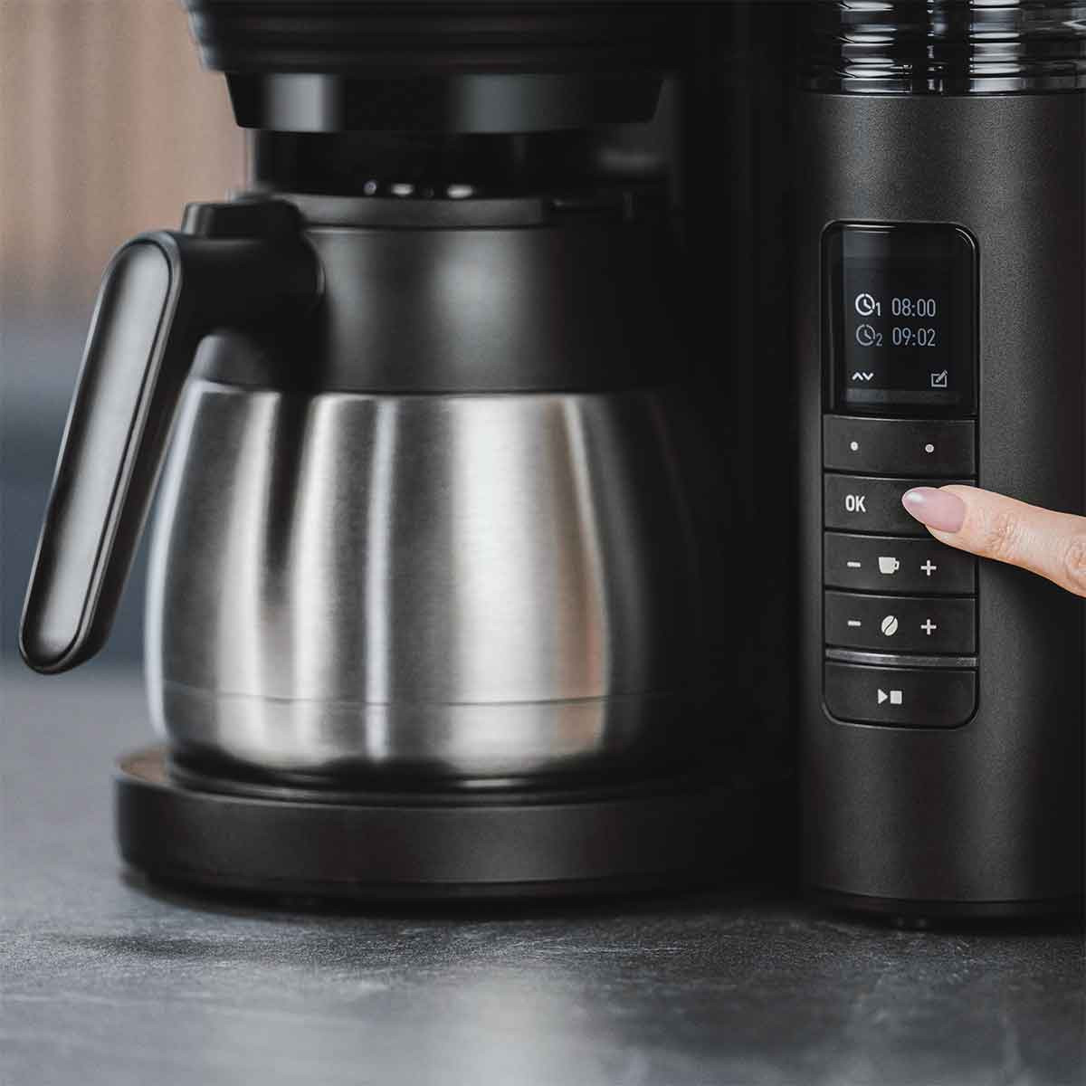 Filterkaffeemaschine mit Mahlwerk Melitta AromaFresh Therm Pro 1030-11