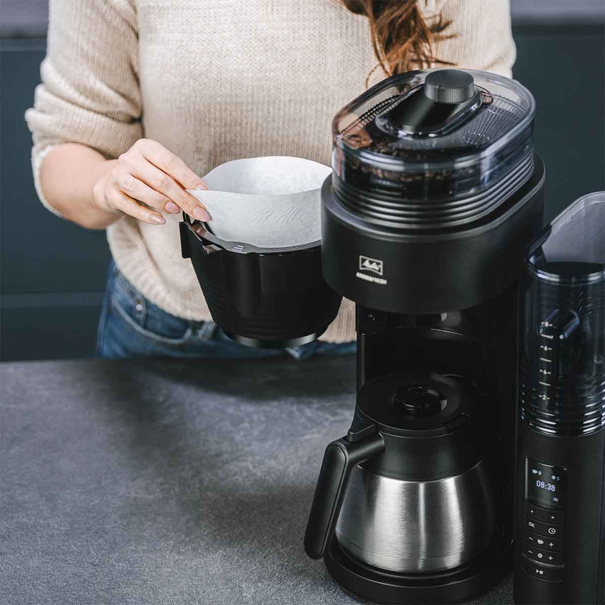 Filterkaffeemaschine mit Mahlwerk Melitta AromaFresh Therm Pro 1030-11
