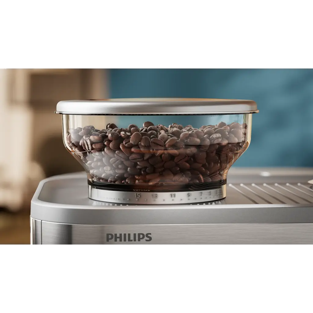 Philips Barista Brew Halbautomatische Espressomaschine mit Mahlwerk – Kaffeevollautomat aus Edelstahl